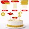 Graduation Decorations 2026-36 PCS Graduation Cupcake Toppers - 2026 Graduation Party Decorations - Mini Cake Decorations for Class of 2026,Diploma, 2026, Grad Cap Set (Red)